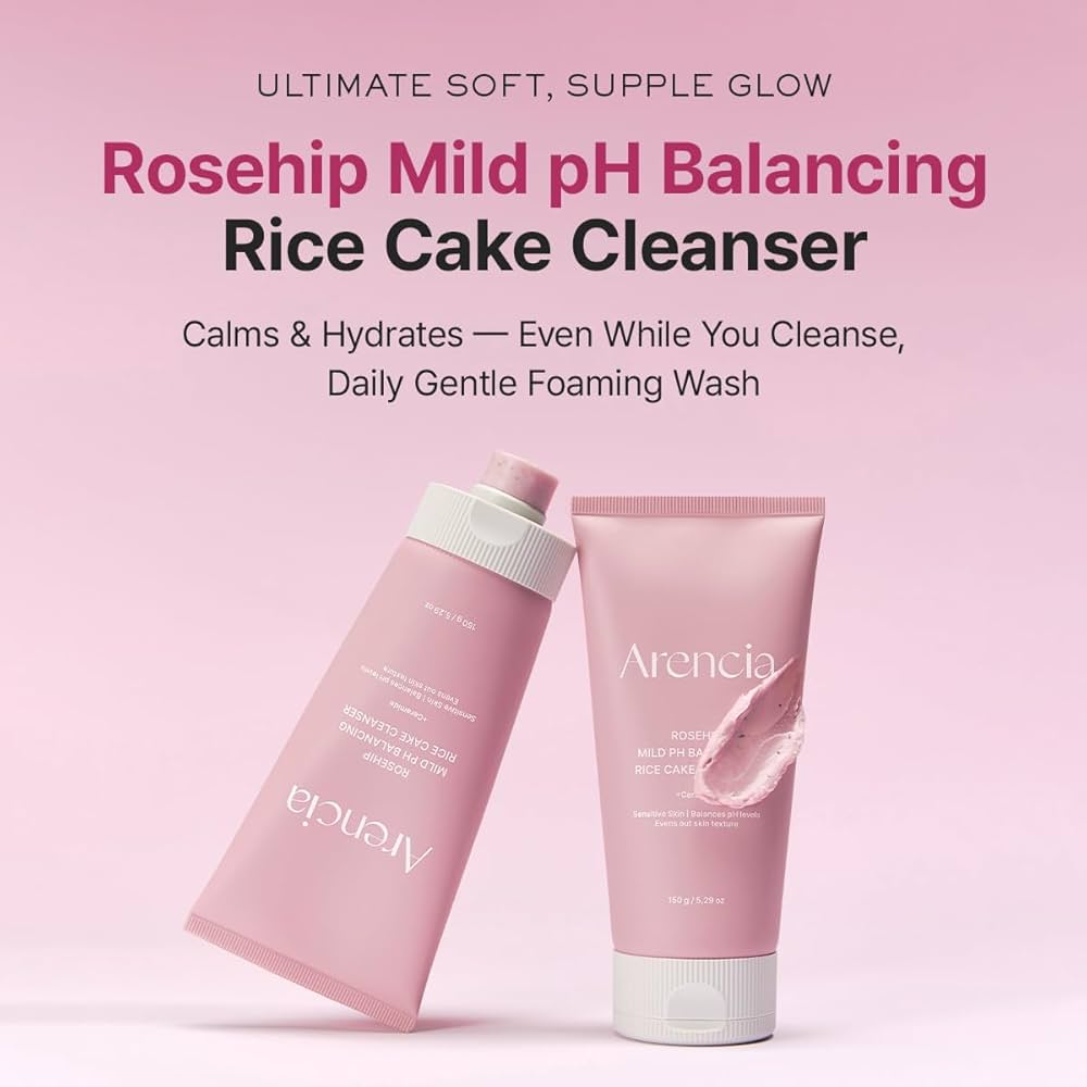Arencia - Rosehip Mild PH Balancing Rice Cake Cleanser [150g]