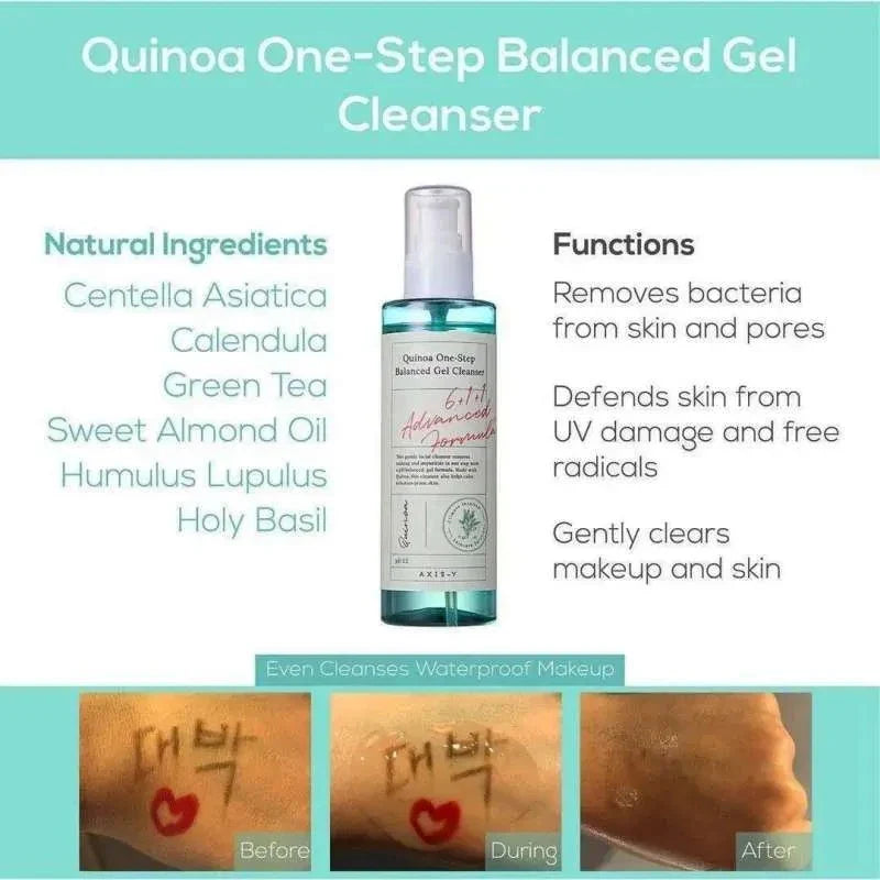 AXIS-Y Quinoa One-Day Balancing Gel Cleanser (180ml)