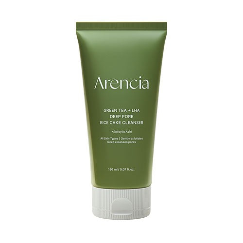 Arencia - Green Tea + LHA Deep Pore Rice Cake Cleanser [150ml]