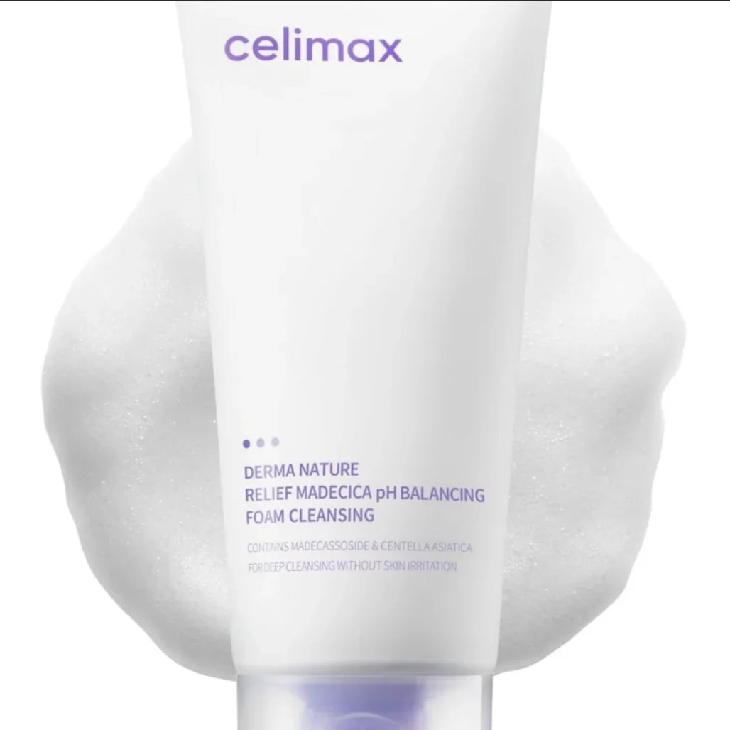 Celimax Derma Nature Relief Madecica ph Balancing Foam Cleansing - 150ml