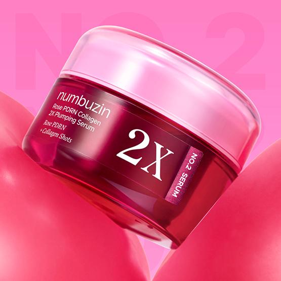 Numbuzin - No.2 Rose PDRN Collagen 2X Plumping Serum [30ml]