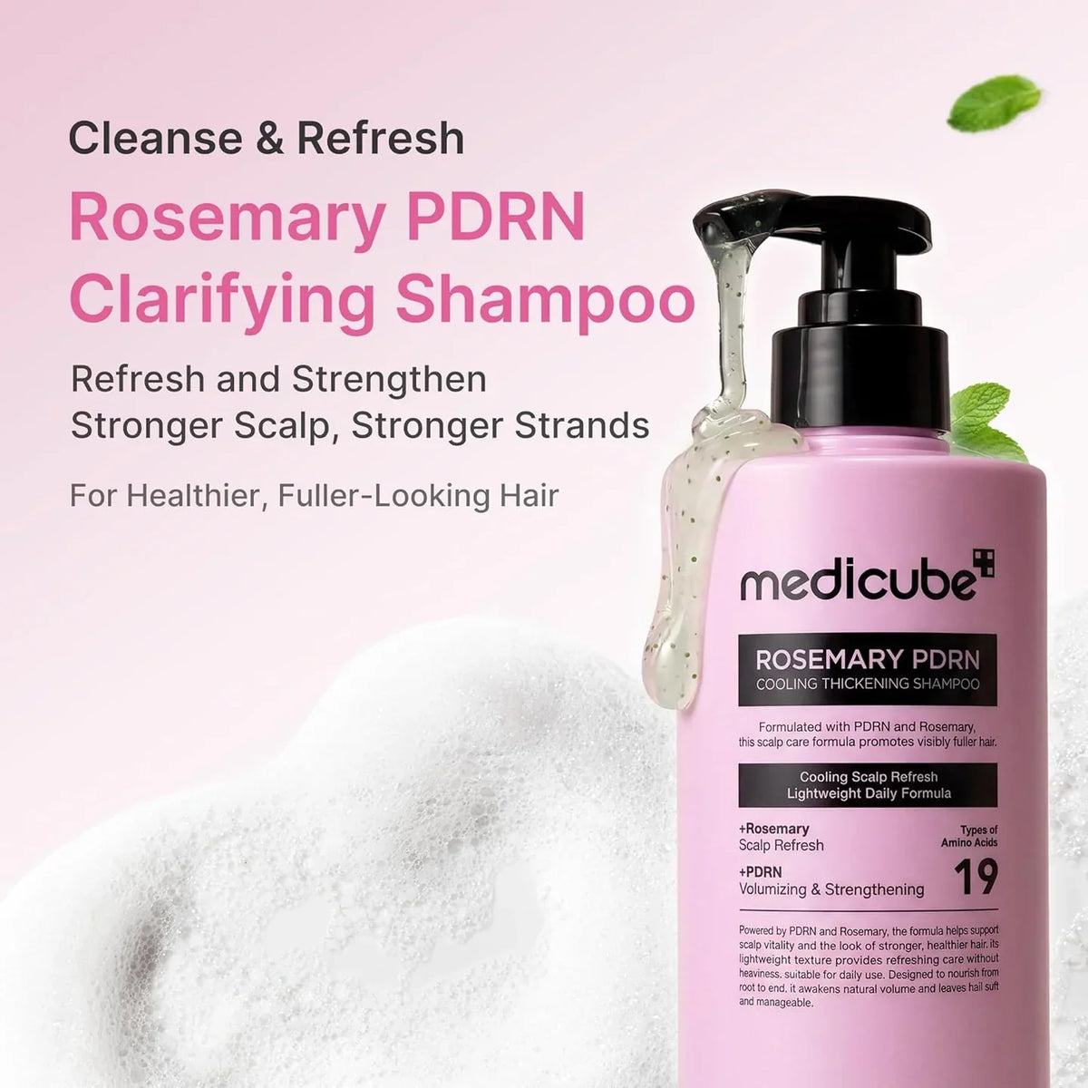 Medicube - Rosemary PDRN Cooling Thickening Shampoo [400ml]