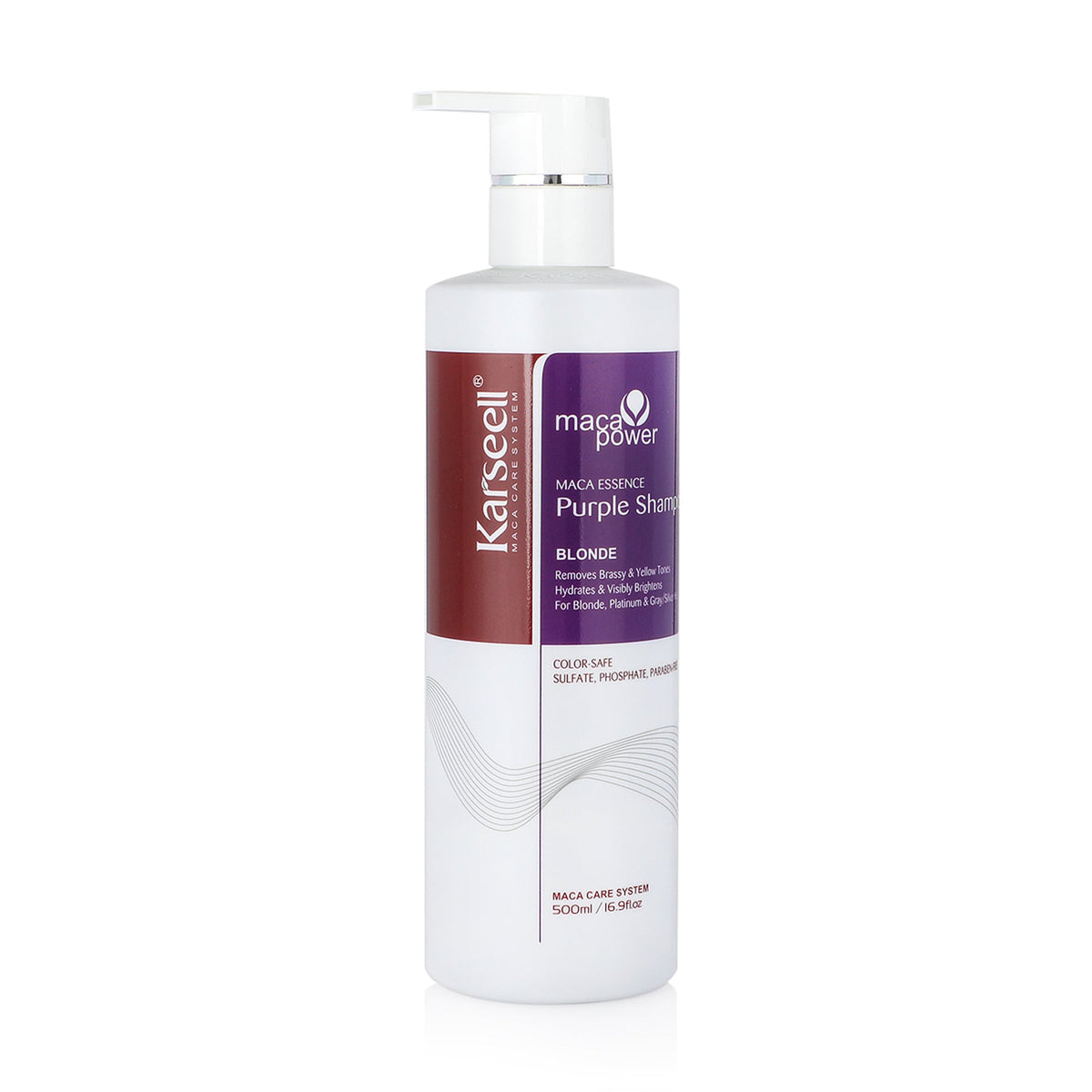 Karseell Maca Power Essence Purple Shampoo Blonde - 500ml