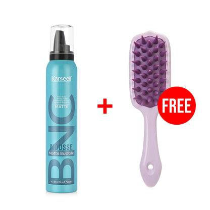 Karseell BNC Mousse Matte Bubble 200ml + FREE Soft Silicone Shampoo Scalp Comb