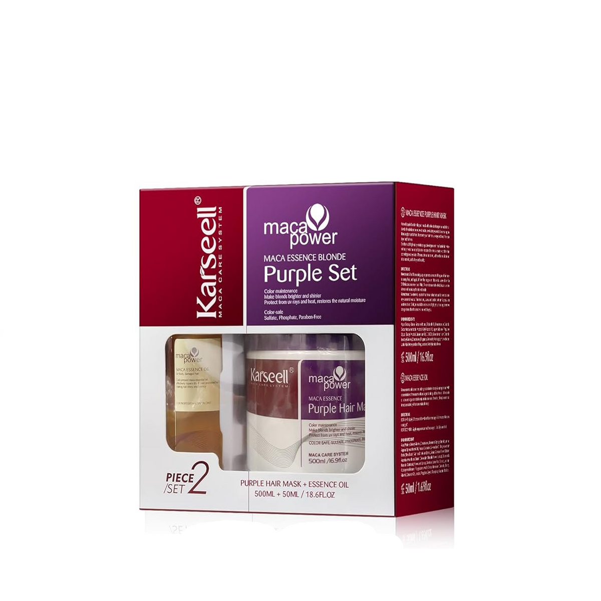Karseell Maca Essence Blonde Purple Mask + Oil set