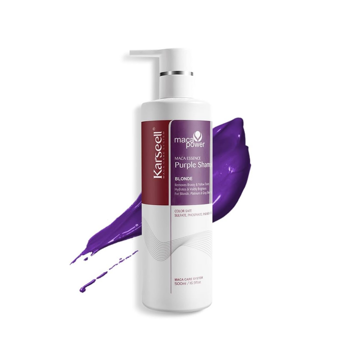 Karseell Maca Power Essence Purple Shampoo Blonde - 500ml
