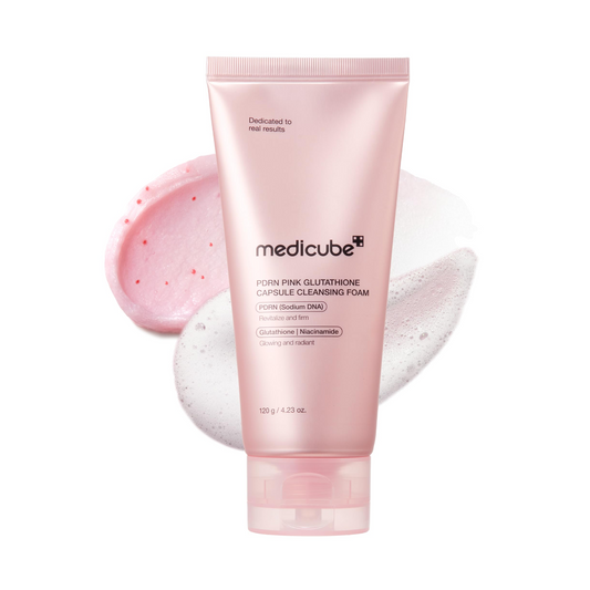 ⁠Medicube - PDRN Pink Glutathione Capsule Cleansing Foam (120g)