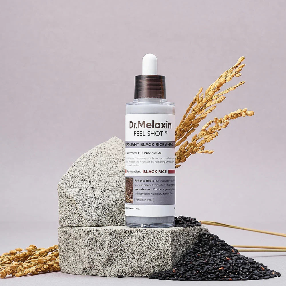 Dr.Melaxin Peel Shot Exfoliant Black Rice Ampoule - 80 ml