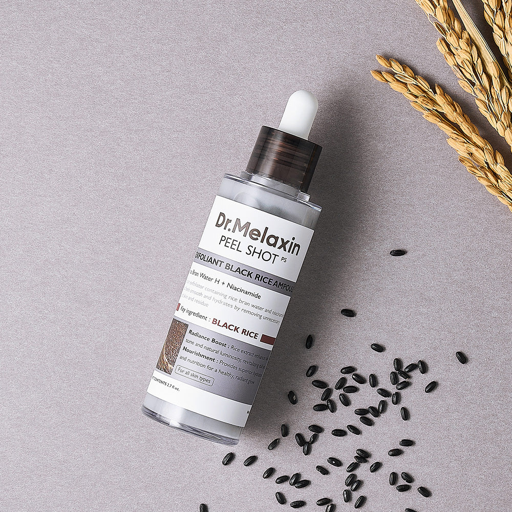 Dr.Melaxin Peel Shot Exfoliant Black Rice Ampoule - 80 ml