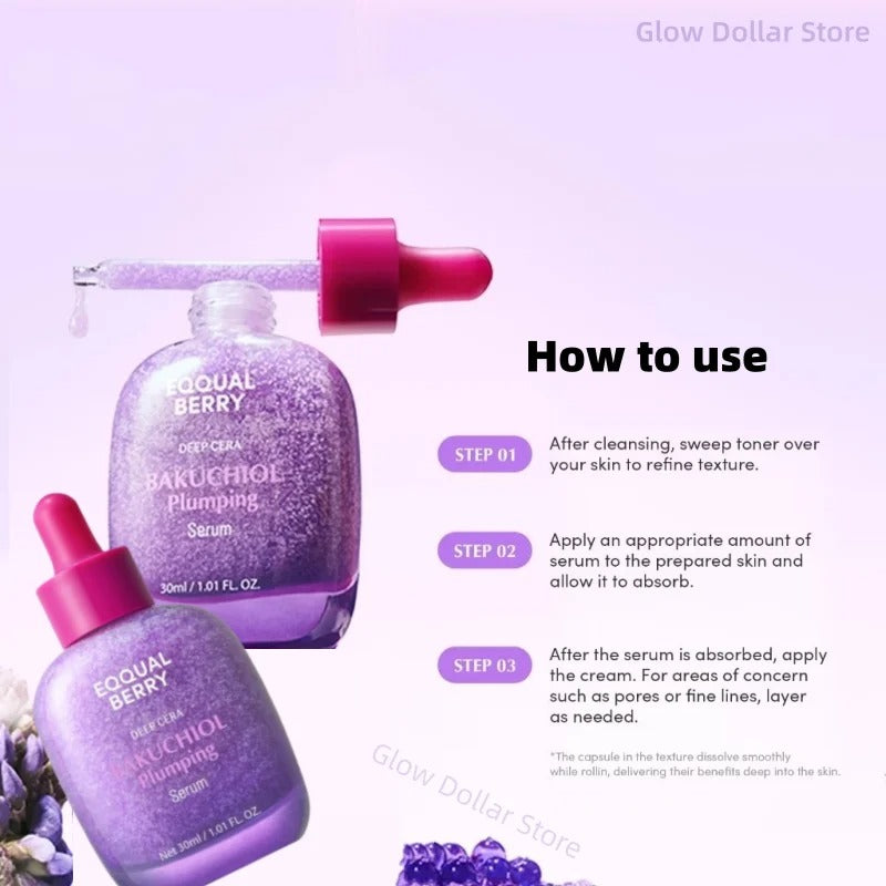 EQQUALBERRY Deep Cera Bakuchiol Plumping Serum 30ml
