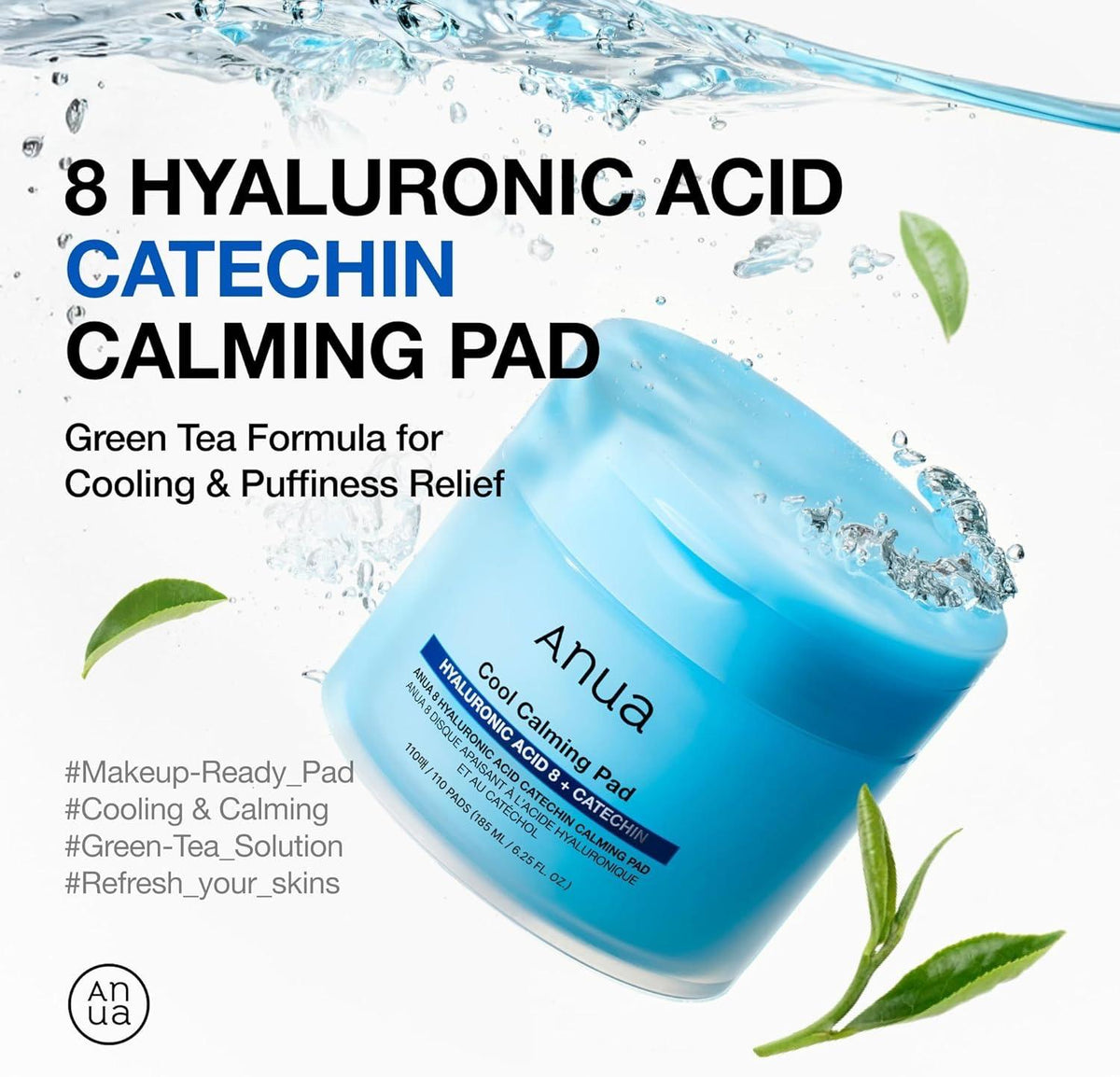 Anua - 8 Hyaluronic Acid Catechin Calming Pad [110 pads]