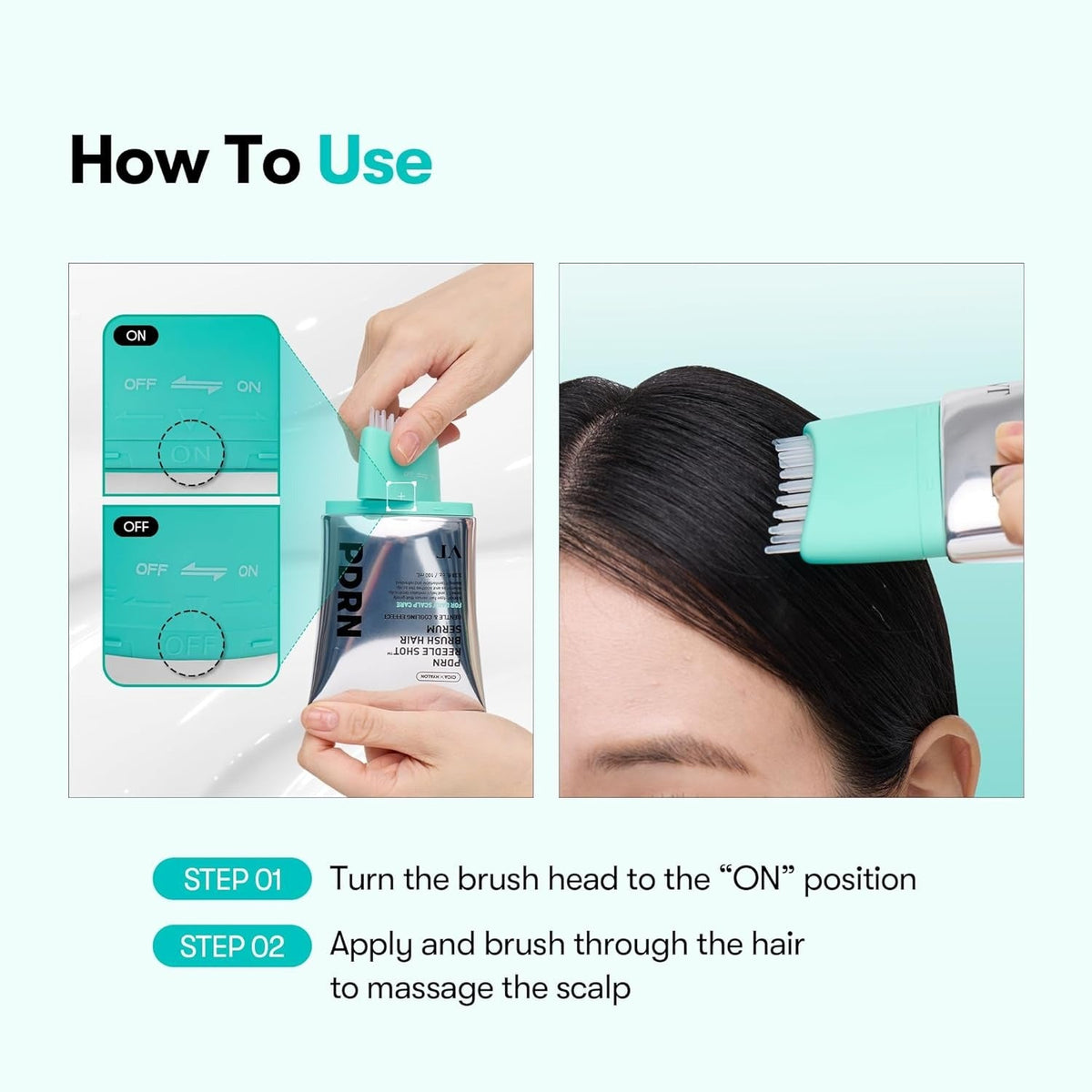 ⁠VT - PDRN Reedle Shot Brush Hair Serum [100ml]