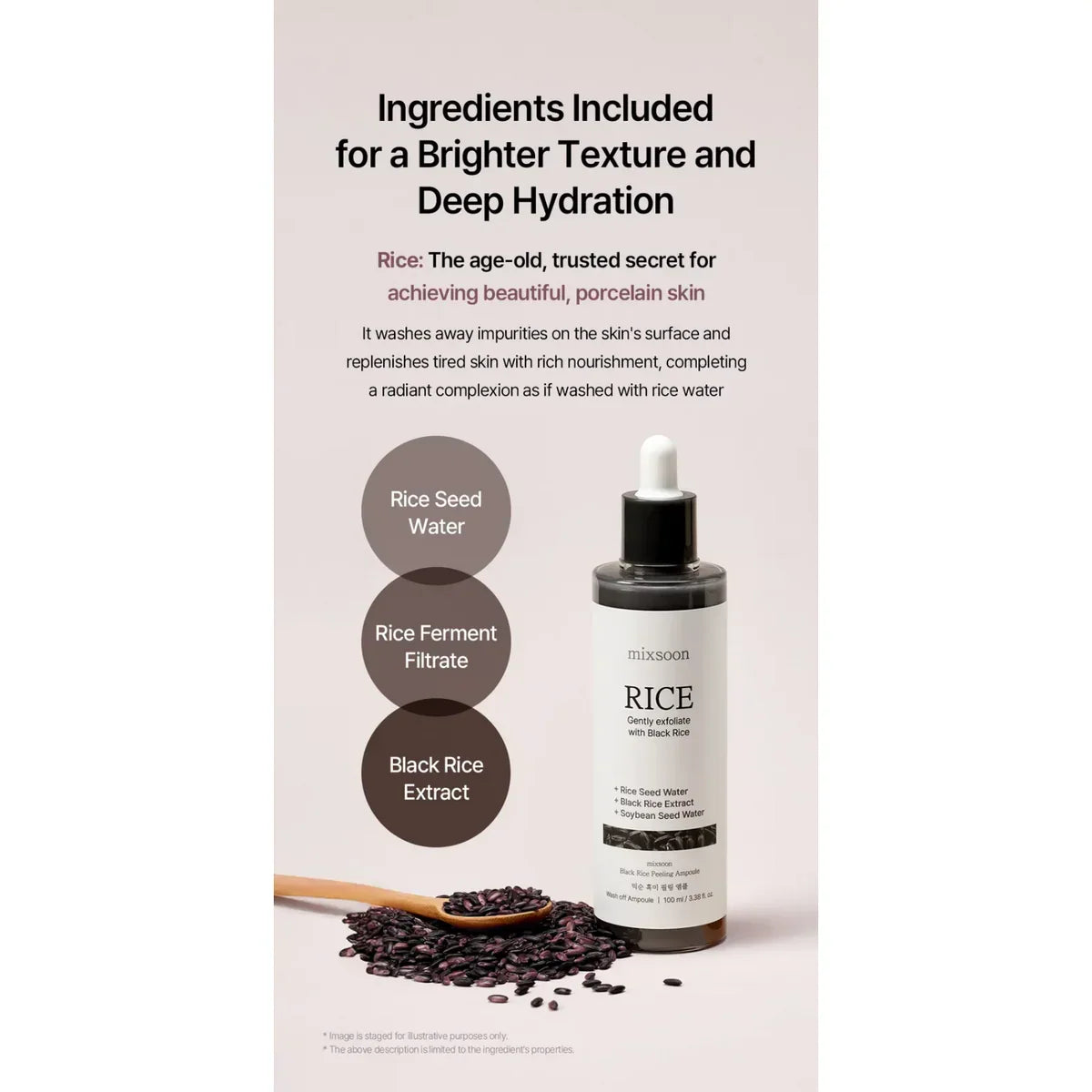Mixsoon - Black Rice Peeling Ampoule [100ml]